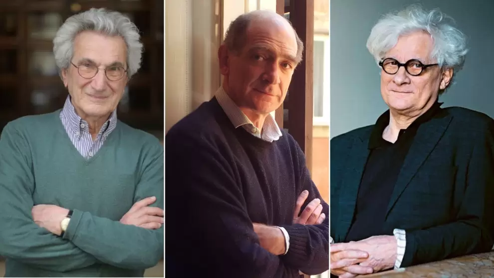 Toni Negri, Paolo Virno y Franco Bifo Berardi. Archivo
