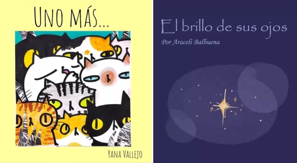 Tapas de "Uno más", de Yana Vallejo (Fat Luv), y "El brillo de sus ojos", de Araceli Balbuena.