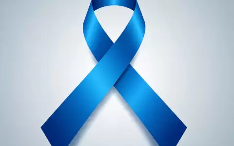 Lazo azul- ilustrativa al c�ncer colorrectal