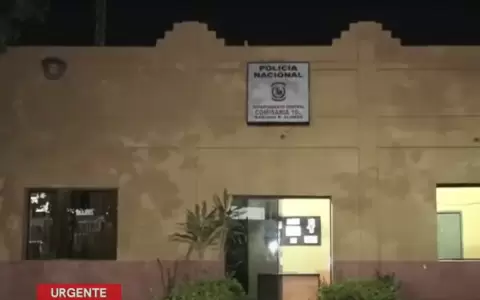 Fachada de la Comisar�a 10 de Mariano Roque Alonso, donde se realiz� la denuncia del deceso del menor.