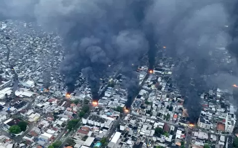 Operativo policial en la favela de R�o de Janeiro, Brasil,.