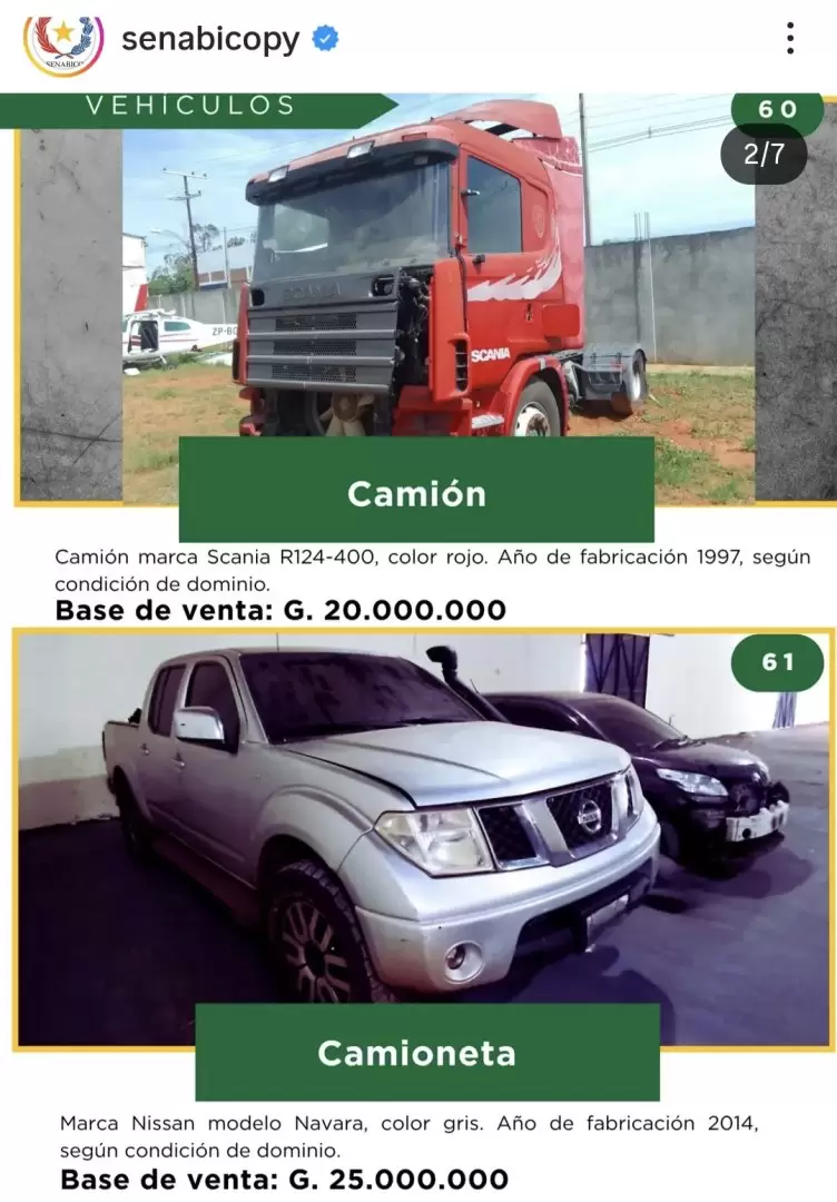 Subasta de la Senabico.