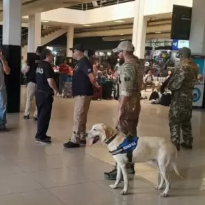 Operativos antidrogas y de seguridad en la Terminal de �mnibus durante la final de copa
