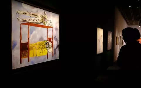 "El Sue�o", de Frida Kahlo, fotografiado en la serie de subastas principales de Sotheby's en Nueva York el 8 de noviembre de 2025.