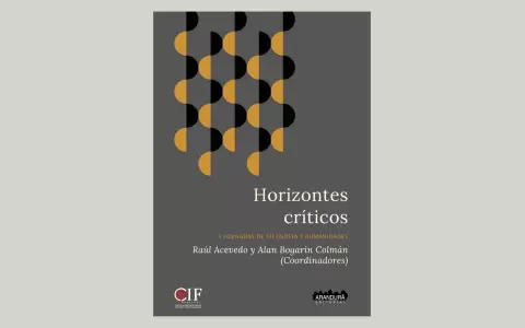 Tapa de "Horizontes cr�ticos", compilado por Ra�l Acevedo y Alan Bogar�n Colm�n. (Editorial Arandur�).