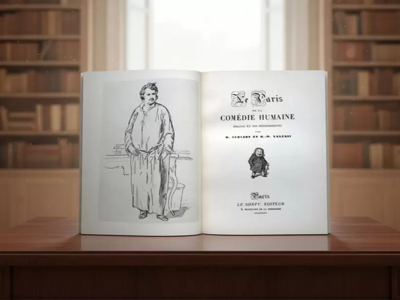Primeras hojas de "La com�die humaine" de Honor� de Balzac. Archivo
