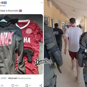Hincha de Lan�s es detenido en la frontera tras emitir amenazas en redes sociales