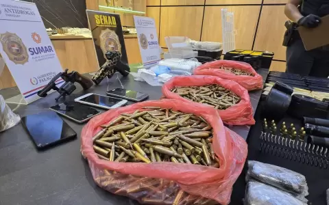 Evidencias incautadas durante los operativos de la SENAD.