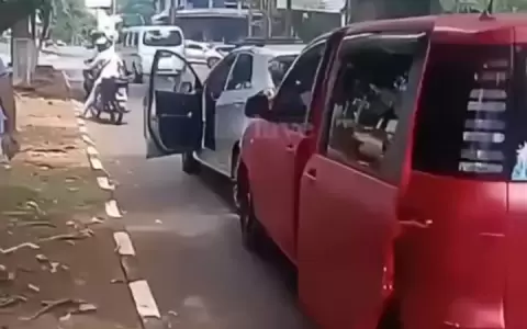 Testigos redujeron al conductor tras el tenso forcejeo con el machete.