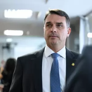 Flavio Bolsonaro, hijo del expresidente Jair Bolsonaro.