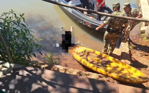 Operativo conjunto recuper� el cuerpo en el Lago Acaray.