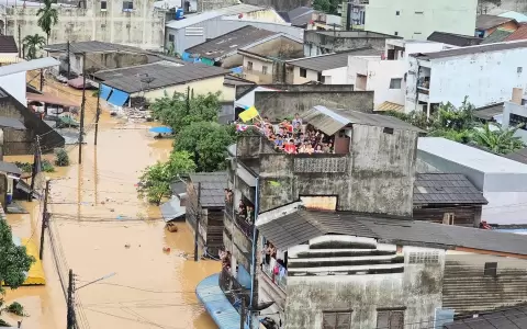 Inundaci�n en Tailandia.