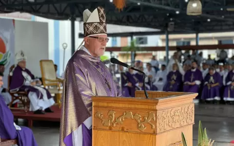 Mons. Fritz pidi� justicia y dignidad para los pueblos ind�genas en Caacup�.