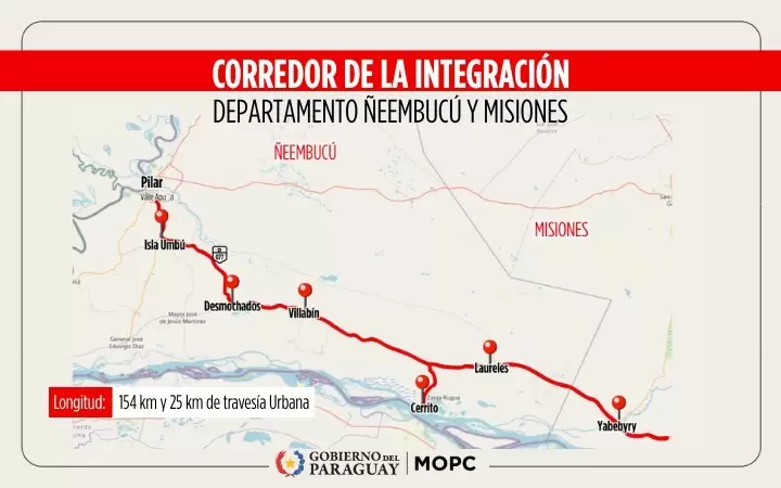 Proyecto Corredor de la Integraci�n. Foto: Gentileza.