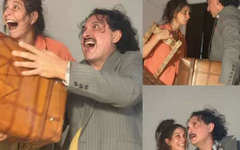 Violeta Balbuena y Jos� Herrera en "Esperando a Tot�".