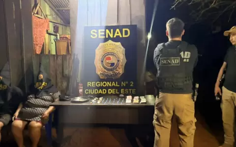 Evidencias incautadas durante los allanamientos realizados en Presidente Franco.