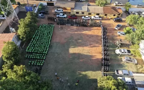 Fuerte despliegue policial.