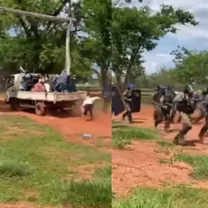 Enfrentamiento entre policías y campesinos deja heridos y detenidos en la ex estancia Lucipar