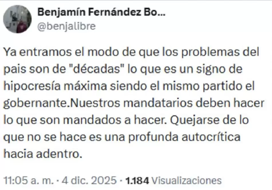 X de Benjam�n Fern�ndez Bogado.