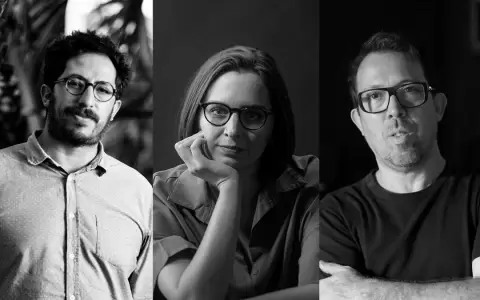 Diego Mondaca, Tania Cattebeke y Marcelo Martinessi.