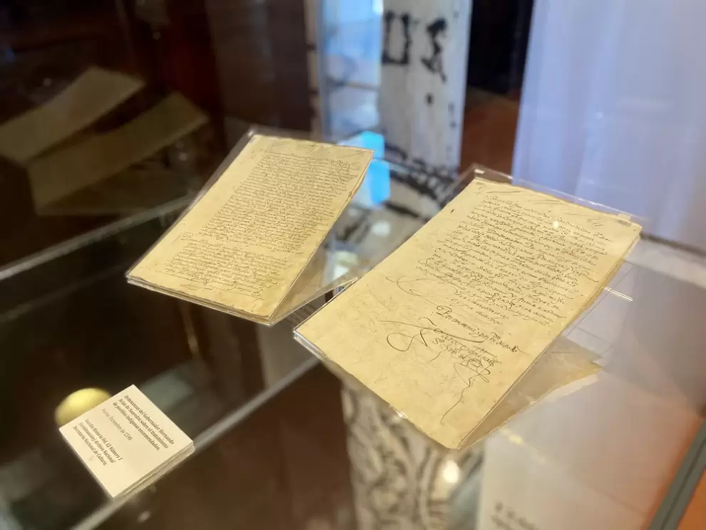 Documentos exhibidos en la muestra. Cortesía