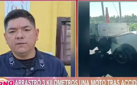 Accidente sobre la ruta PY02