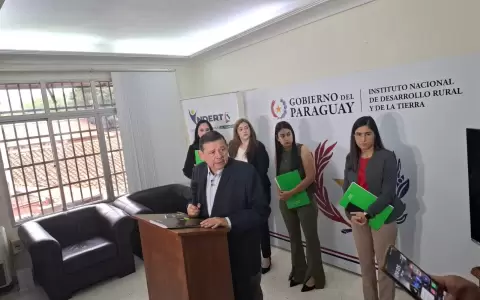 Conferencia de prensa del INDERT.