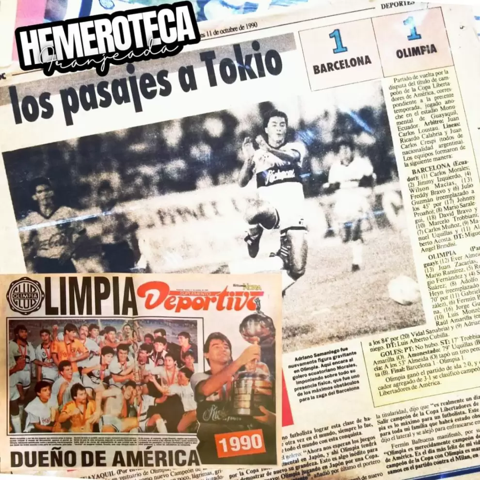 En la medianoche del 9 de diciembre de 1990 en Paraguay, Olimpia vivió una de las jornadas más significativas de su trayectoria internacional