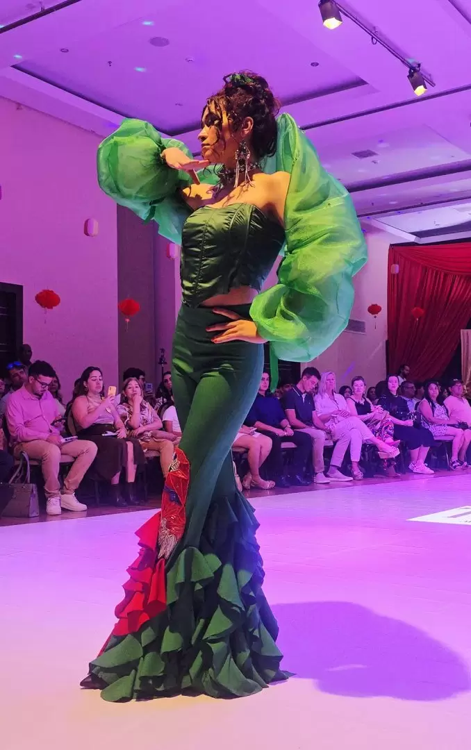 Uno de los diseños presentados en la noche. Cortesía