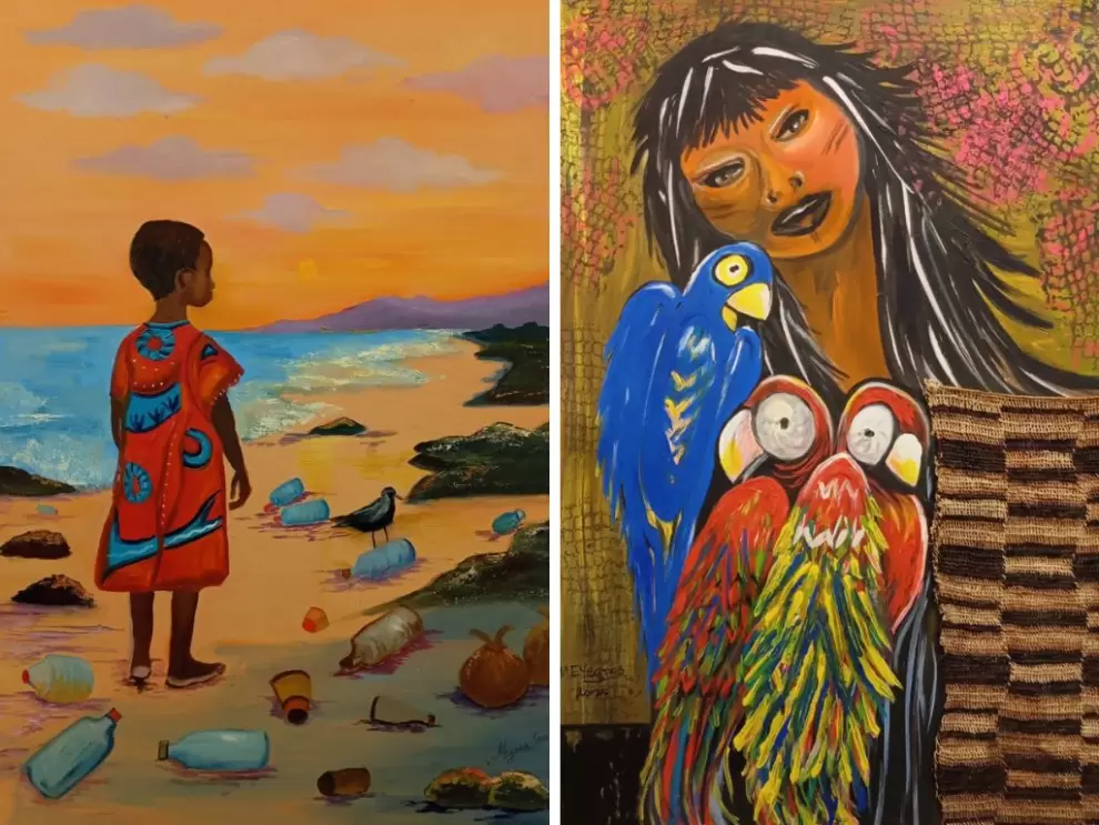 Obras exhibidas en la muestra.