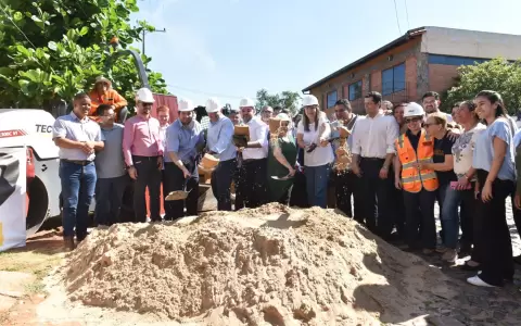 Inician obras viales en el barrio San Pablo de Asunci�n. Foto: Gentileza.