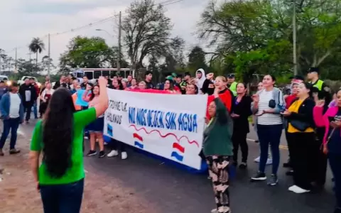 Protesta de vecinos.