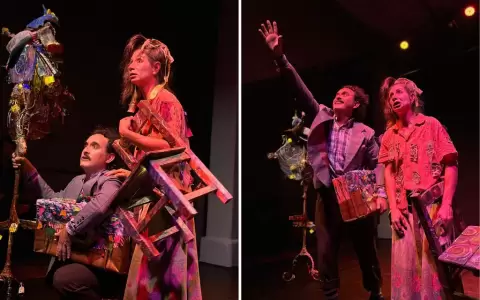 Puesta en escena de "Esperando a Tot�", escrita y dirigida por Leonardo Nachaj�n.