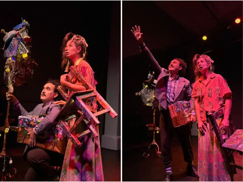 Puesta en escena de "Esperando a Tot�", escrita y dirigida por Leonardo Nachaj�n.