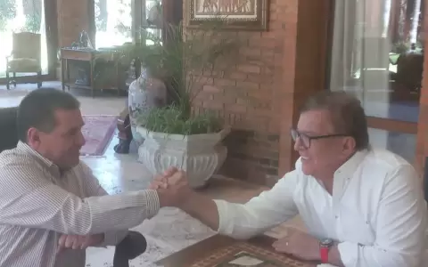 Horacio Cartes con Nicanor Duarte Frutos.