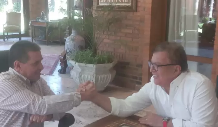 Horacio Cartes con Nicanor Duarte Frutos.
