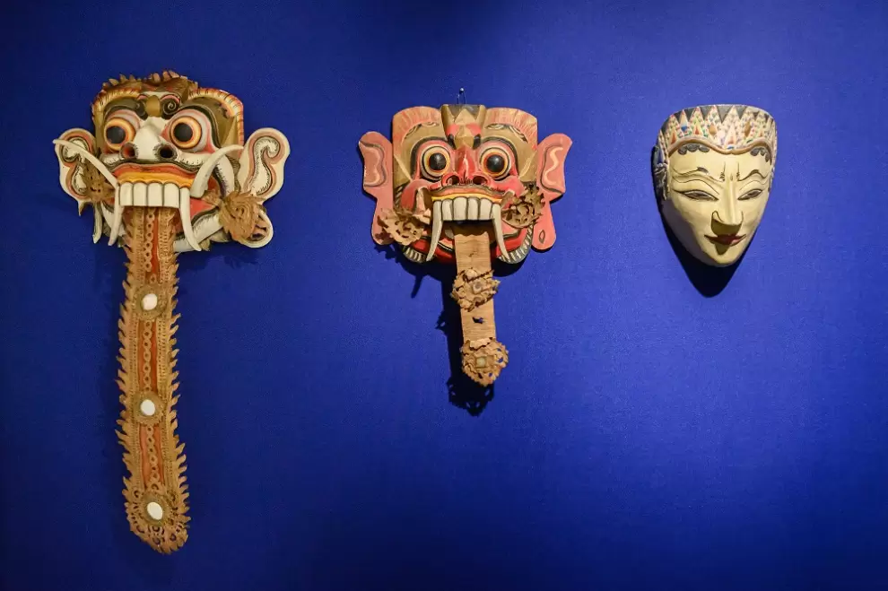 M�scaras que ser�n exhibidas en la muestra � �ngel Uriel Barreto