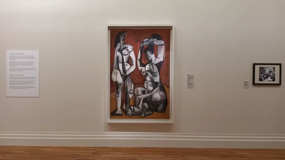 Pablo Picasso, Mujeres ase�ndose. Cannes, 4 de enero de 1956. �leo sobre lienzo. Mus�e national Picasso, Par�s.