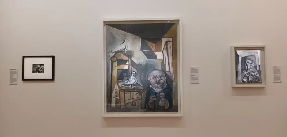 Pablo Picasso, El ni�o con palomas. Par�s, 24 de agosto de 1943. �leo sobre lienzo.
