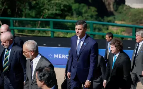 Santiago Pe�a en la Cumbre del Mercosur.