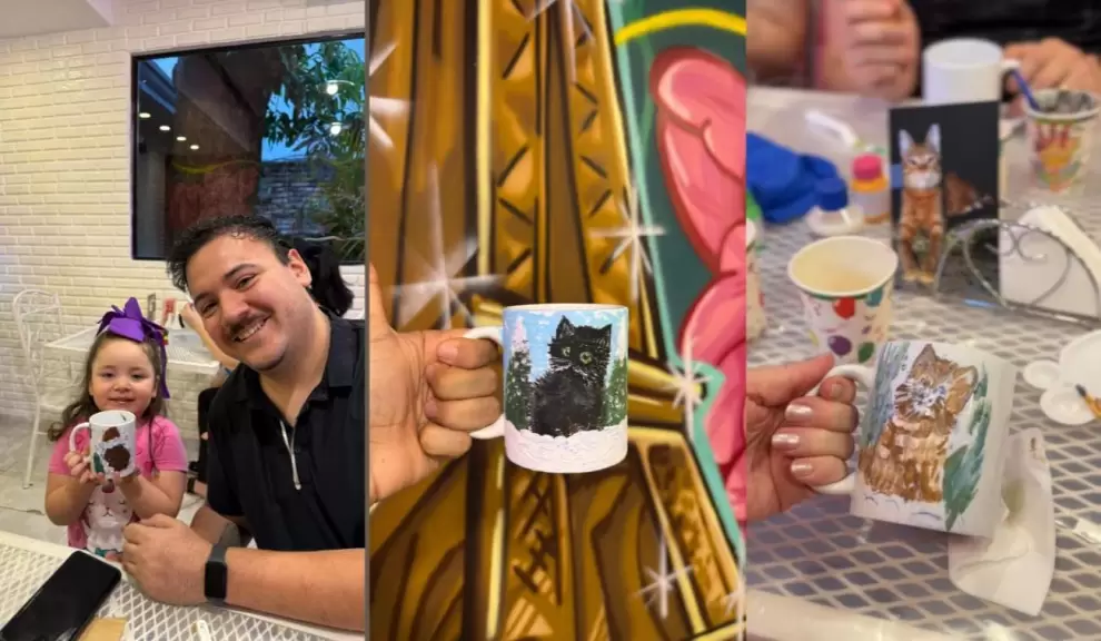Las tazas personalizadas fueron llevadas despu�s por cada participante como obsequio.