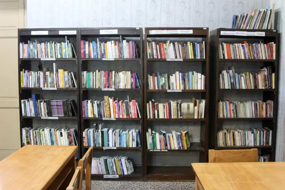 Libros de la Biblioteca P�blica de la Literatura Paraguaya Contempor�nea. (foto: ig Cabildo)