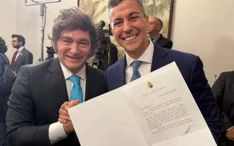 Milei y Pe�a.