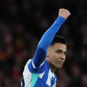 Diego Gómez anotó en el Emirates Stadium ante el Arsenal y fue el mejor jugador del Brighton