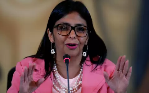 Delcy Rodr�guez, presidenta interina de Venezuela.