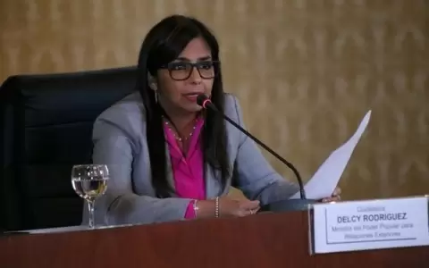 Delcy Rodr�guez, vicepresidenta de Venezuela.