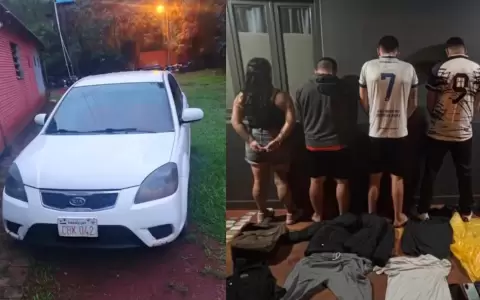 Los detenidos y las evidencias.