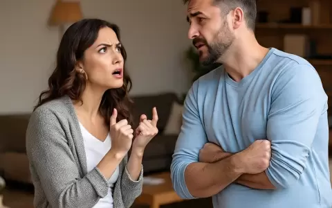Pareja discutiendo.