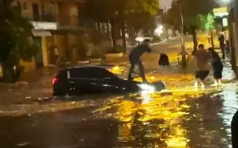 Las lluvias causaron raudales en gran parte del pa�s.