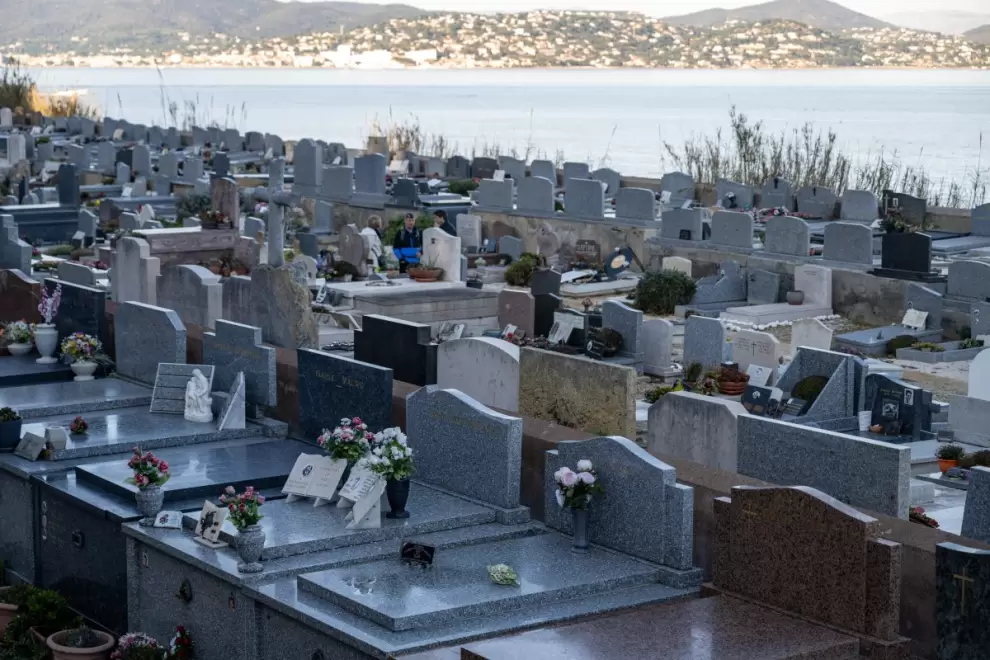 Cementerio marino de la ciudad de Saint-Tropez, en el sureste de Francia, donde se encuentran las tumbas de la familia Bardot.